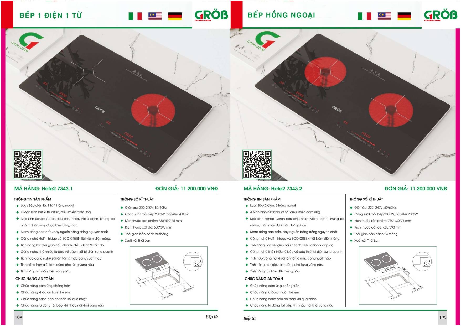 Thiết bị nhà bếp GROB Catalogue và Bảng giá mới nhất /Page 99